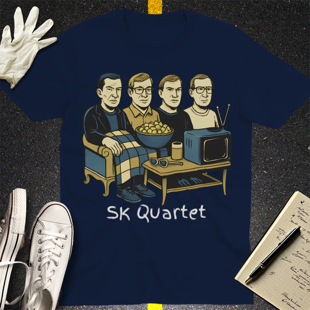 True Crime Couch Club T-Shirt - Navy