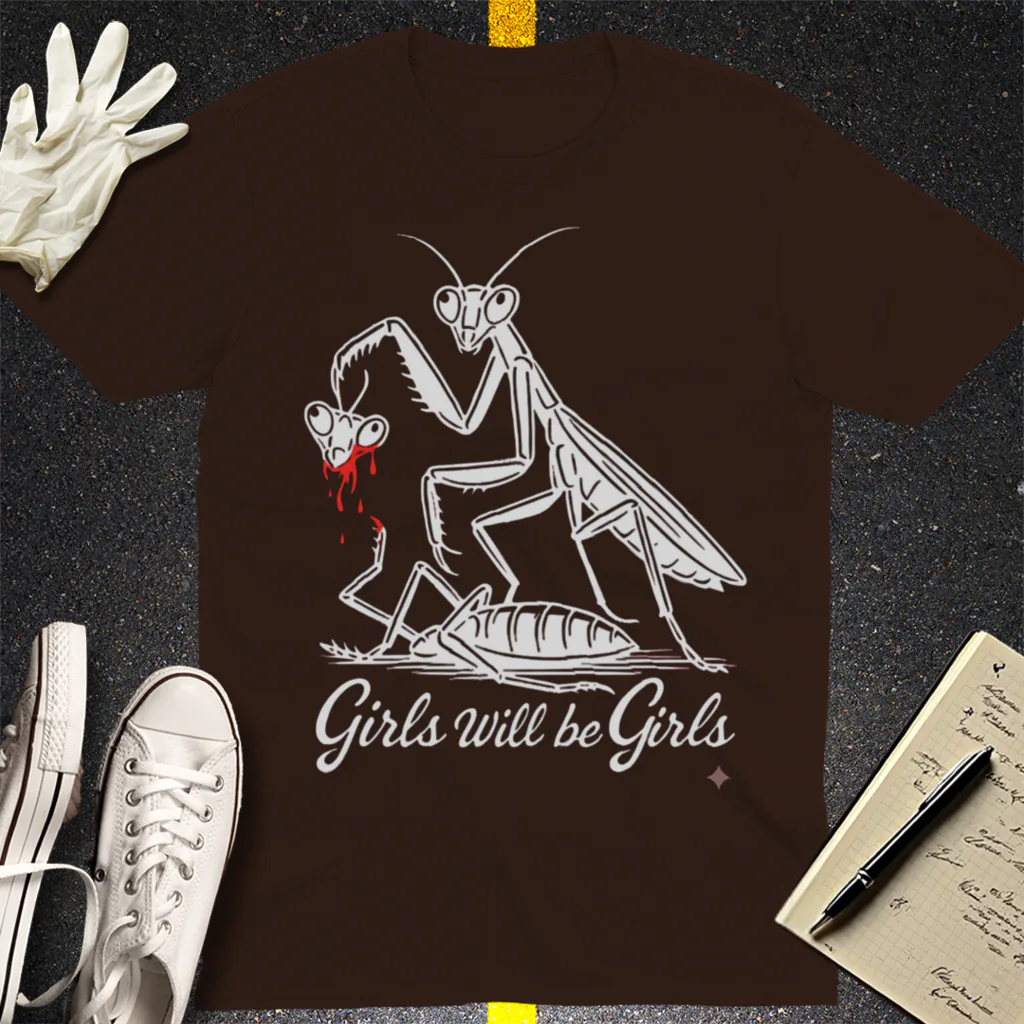 Girls Will Be Girls T-Shirt - Dark Chocolate