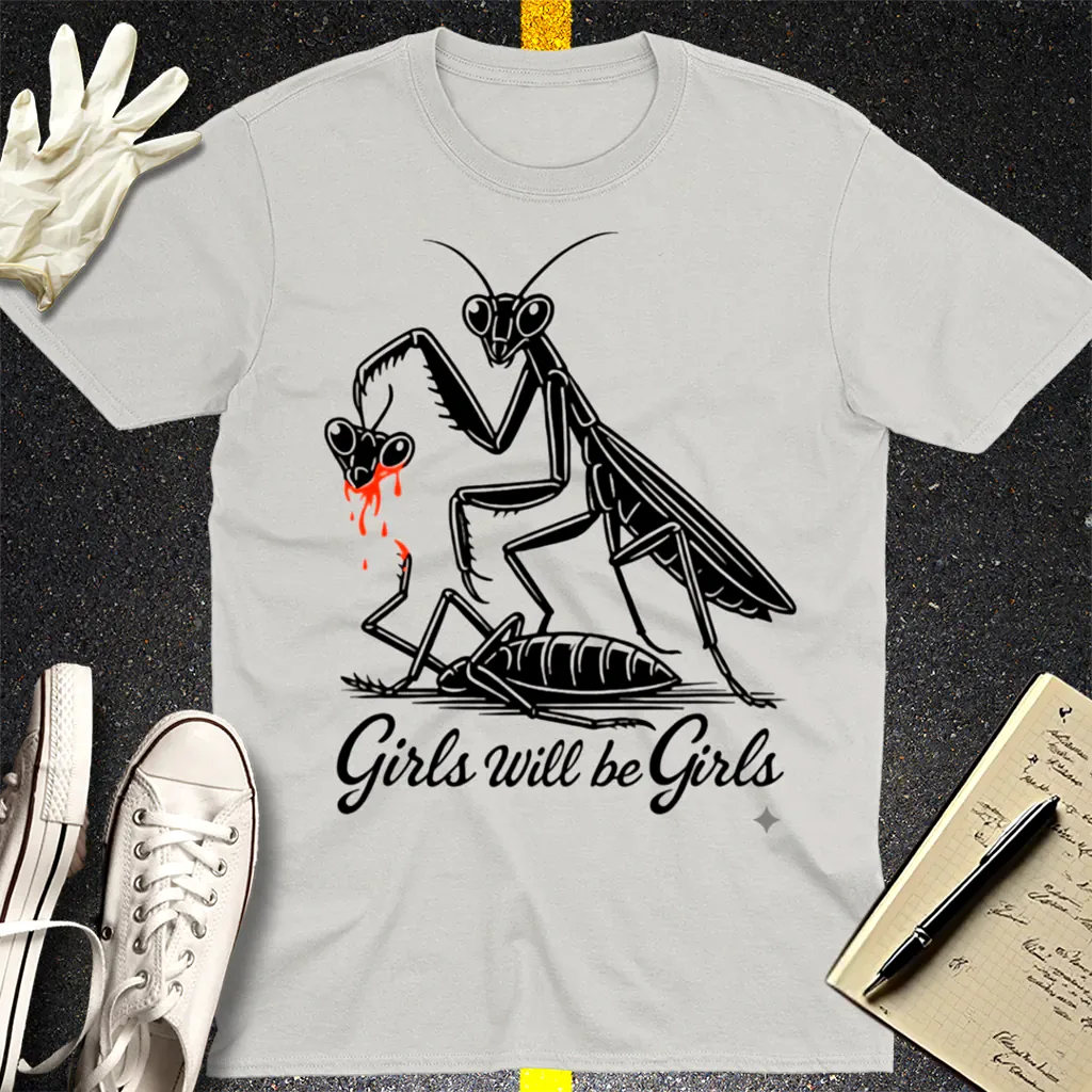 Girls Will Be Girls T-Shirt - Ice Grey
