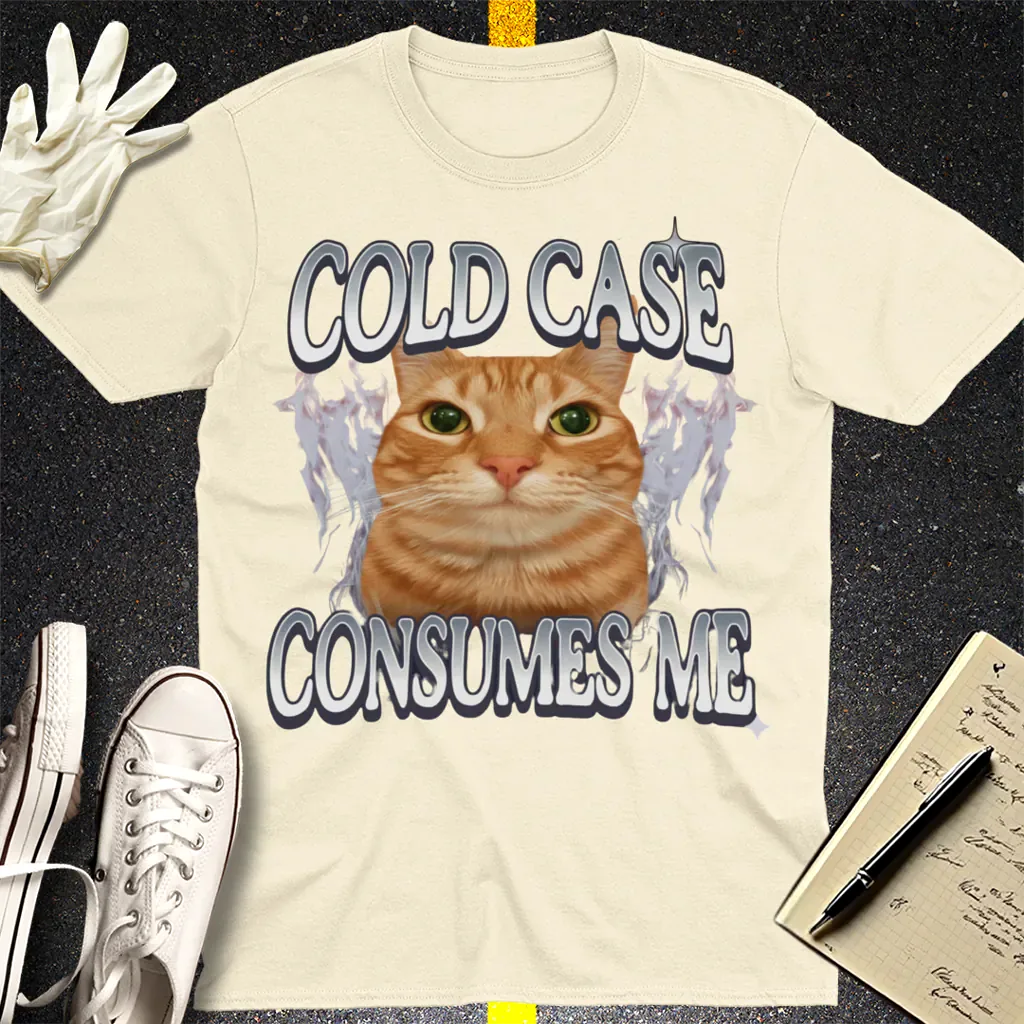 Cold Case Cat T-Shirt - Natural
