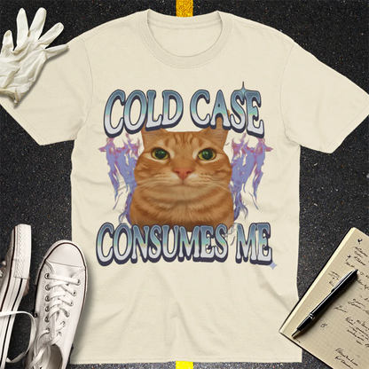 Cold Case Cat T-Shirt - Natural