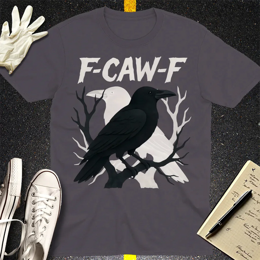 F-CAW-F Raven Attitude T-Shirt - Charcoal