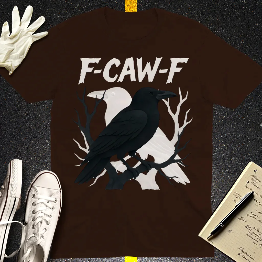 F-CAW-F Raven Attitude T-Shirt - Dark Chocolate