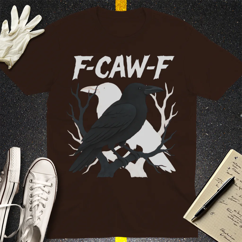 F-CAW-F Raven Attitude T-Shirt - Dark Chocolate