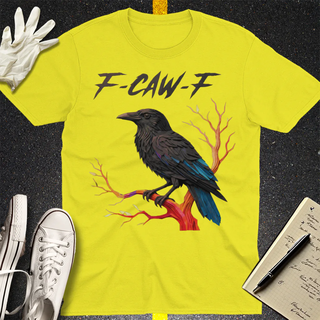 F-CAW-F Raven T-Shirt - Cornsilk