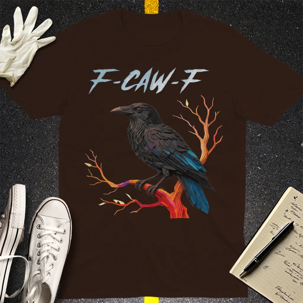 F-CAW-F Raven T-Shirt - Dark Chocolate