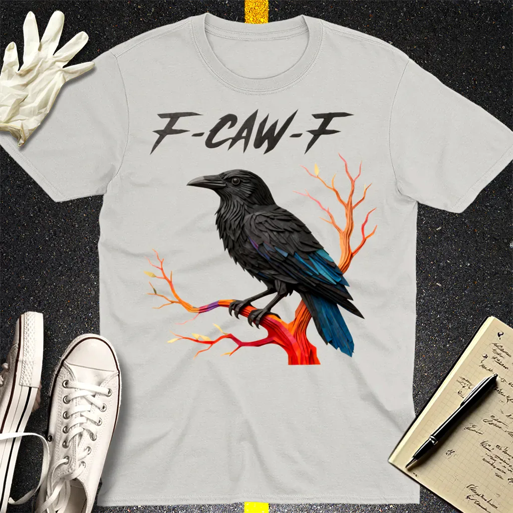 F-CAW-F Raven T-Shirt - Ice Grey