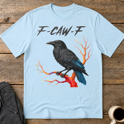 F-CAW-F Raven T-Shirt - Light Blue