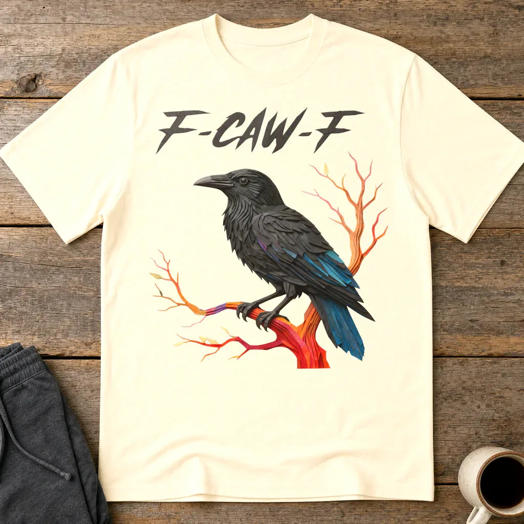 F-CAW-F Raven T-Shirt - Natural