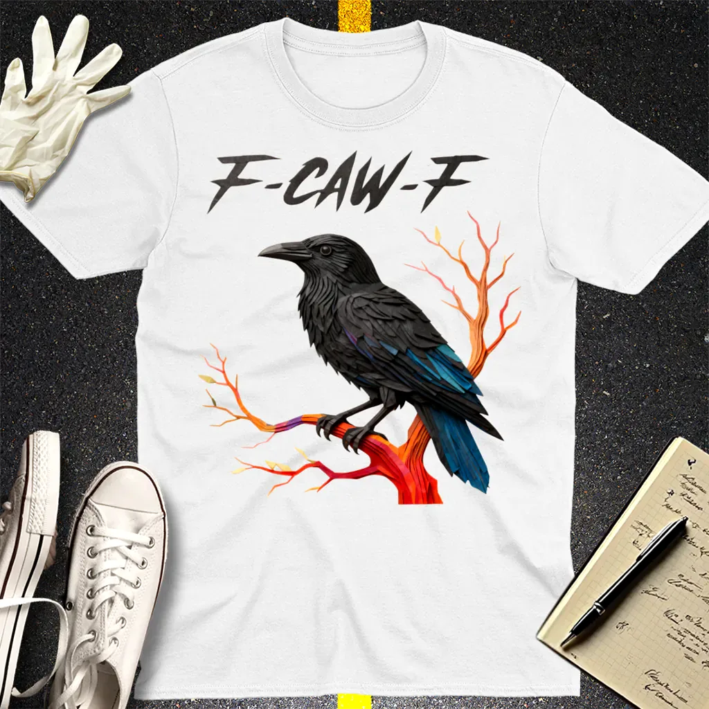 F-CAW-F Raven T-Shirt - White