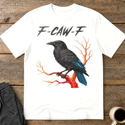 F-CAW-F Raven T-Shirt - White