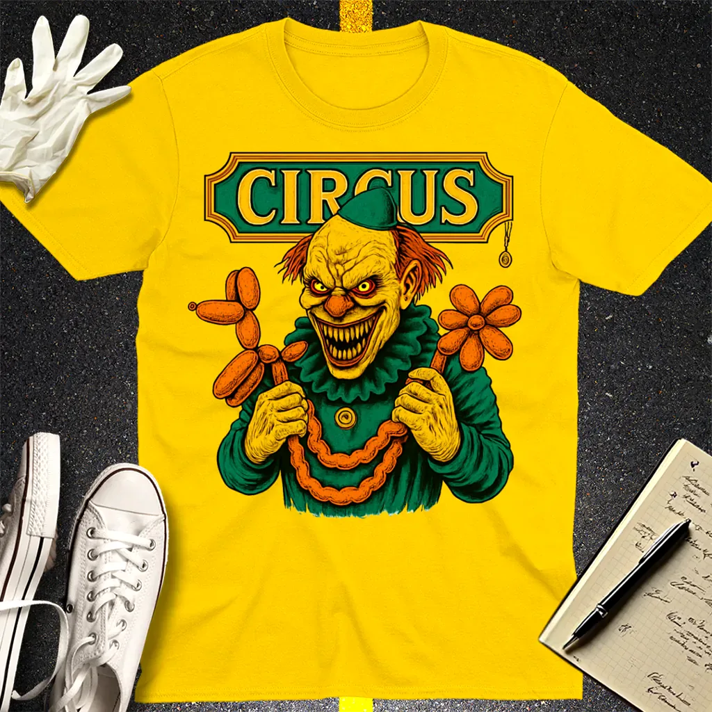 Creepy Circus Clown T-Shirt - Daisy