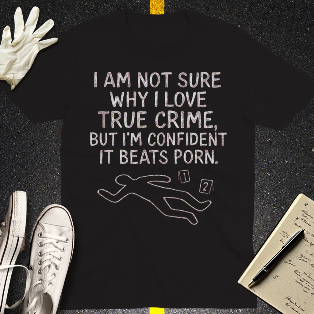 True Crime Addiction T-Shirt - Black
