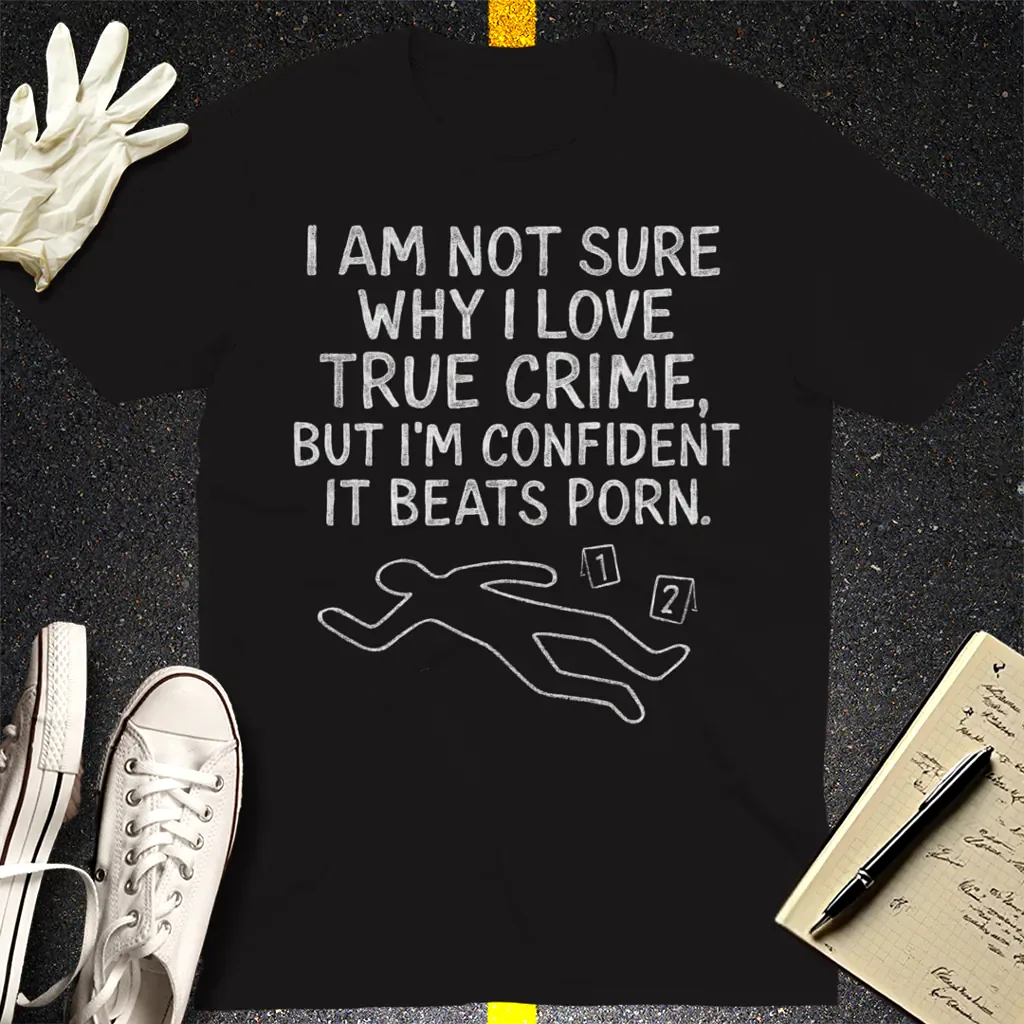 True Crime Addiction T-Shirt - Black