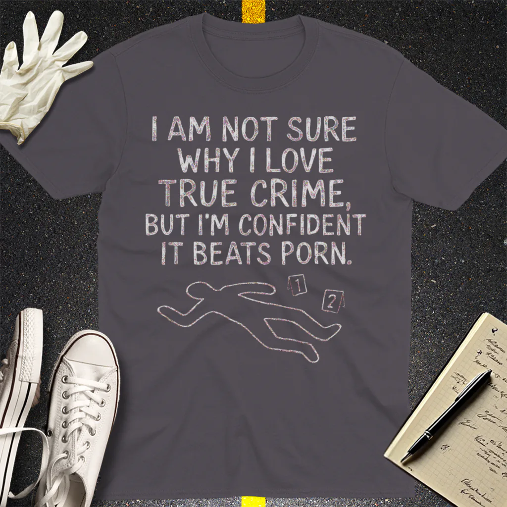 True Crime Addiction T-Shirt - Charcoal