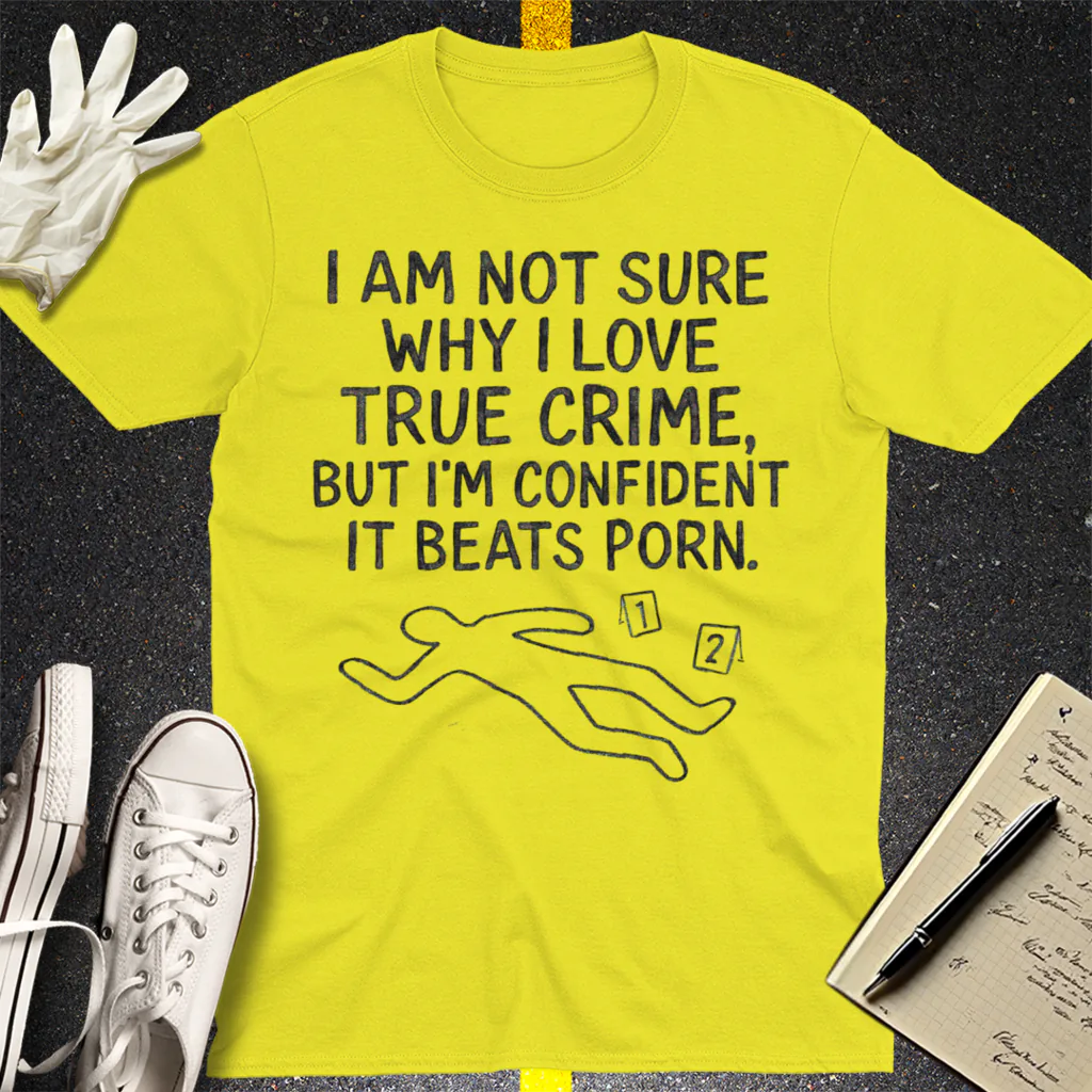 True Crime Addiction T-Shirt - Cornsilk