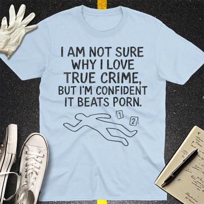 True Crime Addiction T-Shirt - Light Blue
