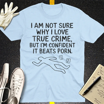 True Crime Addiction T-Shirt - Light Blue