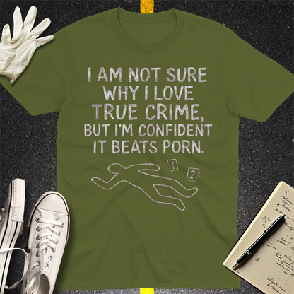 True Crime Addiction T-Shirt - Military Green