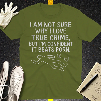 True Crime Addiction T-Shirt - Military Green