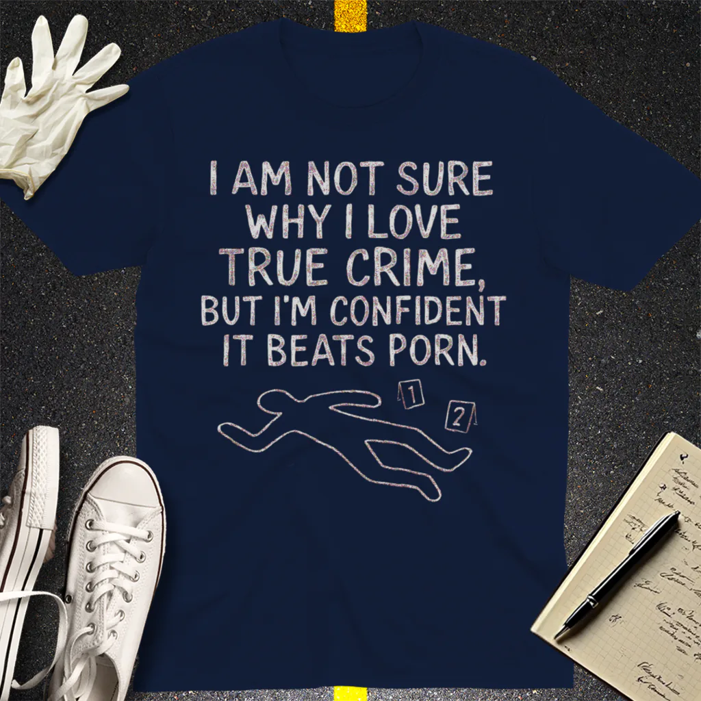 True Crime Addiction T-Shirt - Navy