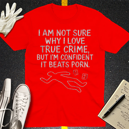 True Crime Addiction T-Shirt - Red