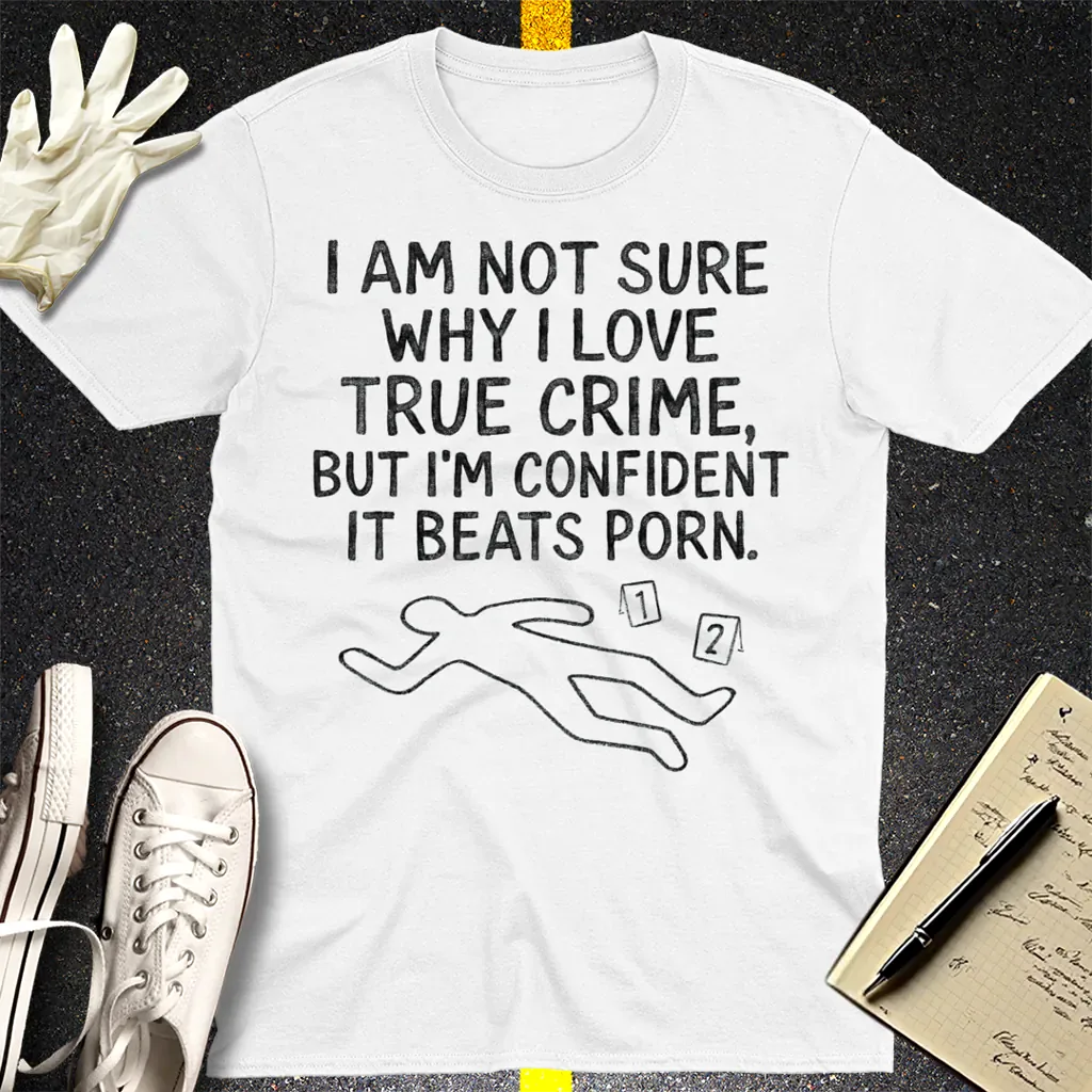 True Crime Addiction T-Shirt - White