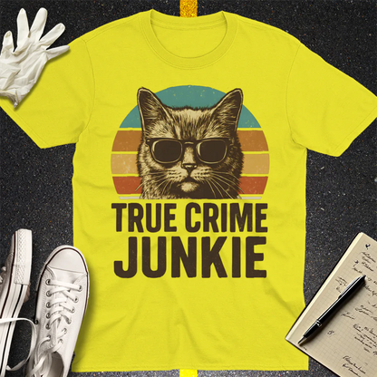 True Crime Junkie T-Shirt - Cornsilk