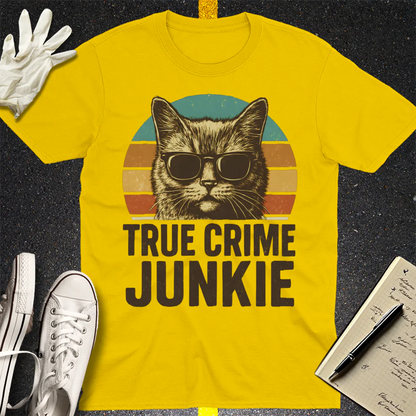 True Crime Junkie T-Shirt - Daisy