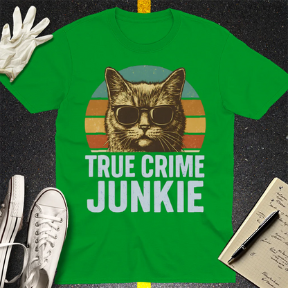 True Crime Junkie T-Shirt - Irish Green