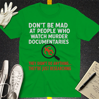 Just Researching Murder T-Shirt - Irish Green