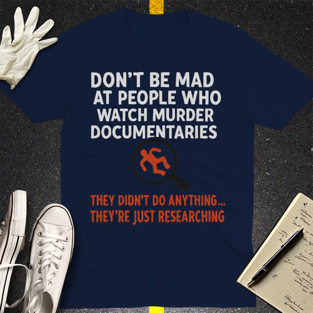 Just Researching Murder T-Shirt - Navy