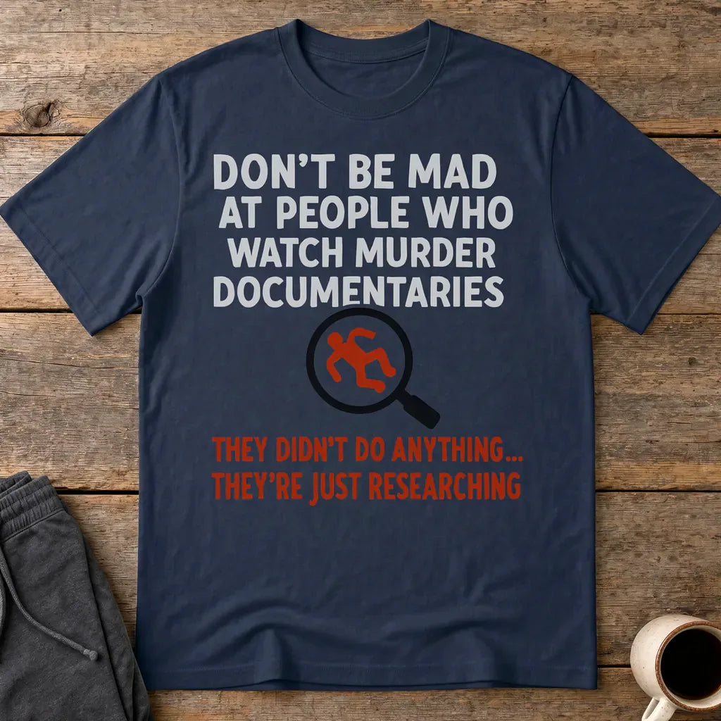 Just Researching Murder T-Shirt - Navy
