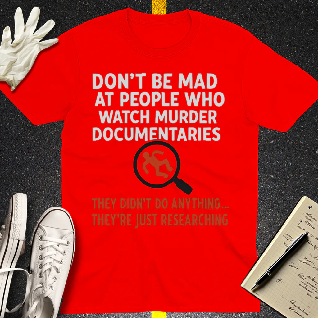 Just Researching Murder T-Shirt - Red