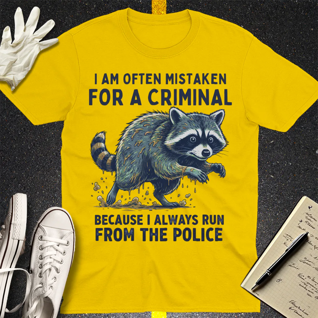 Runaway Raccoon T-Shirt - Daisy