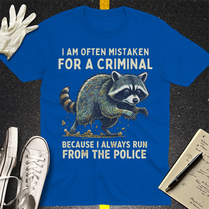 Runaway Raccoon T-Shirt - Royal