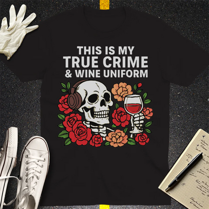 True Crime & Wine Uniform T-Shirt - Black