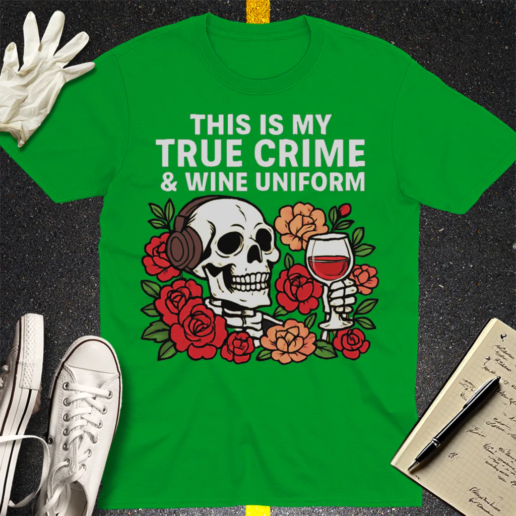 True Crime & Wine Uniform T-Shirt - Irish Green