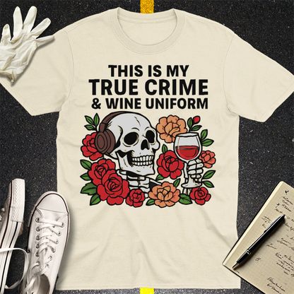 True Crime & Wine Uniform T-Shirt - Natural