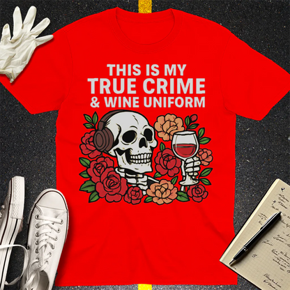 True Crime & Wine Uniform T-Shirt - Red