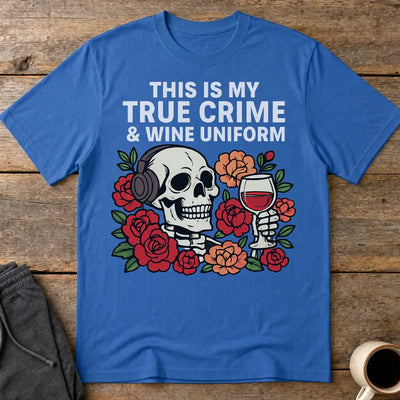 True Crime & Wine Uniform T-Shirt - Royal
