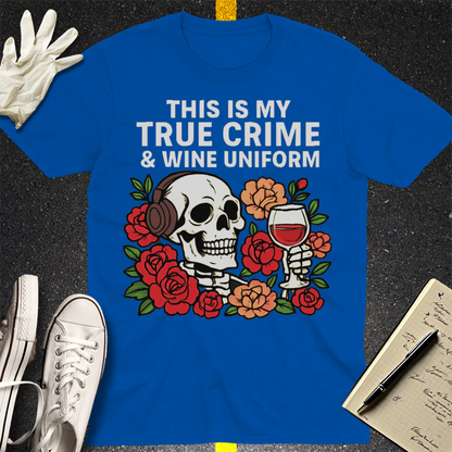 True Crime & Wine Uniform T-Shirt - Royal