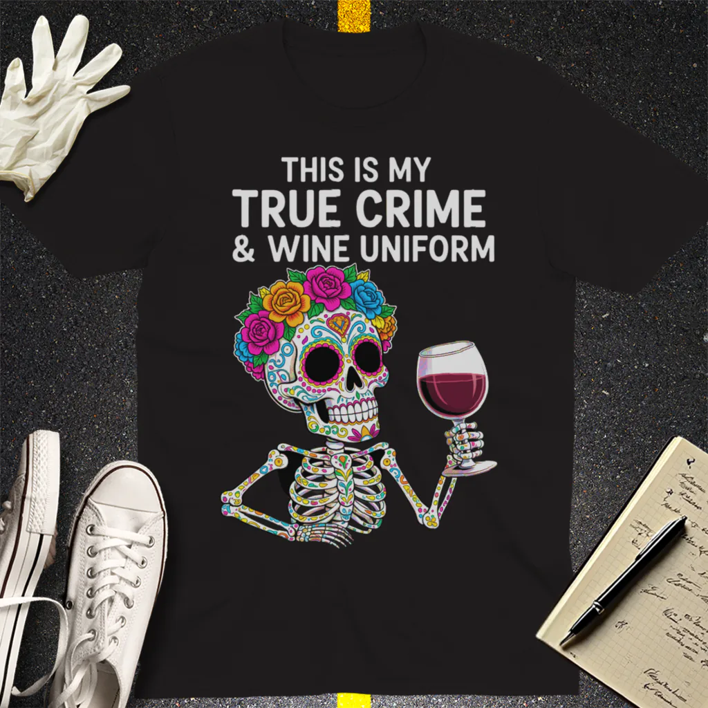 True Crime & Wine Uniform T-Shirt - Black