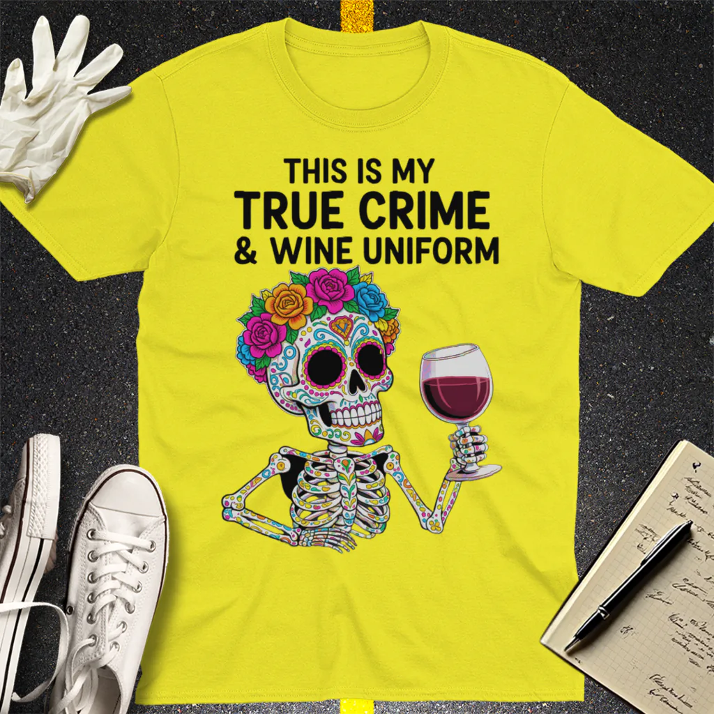 True Crime & Wine Uniform T-Shirt - Cornsilk