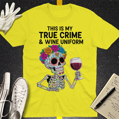 True Crime & Wine Uniform T-Shirt - Cornsilk