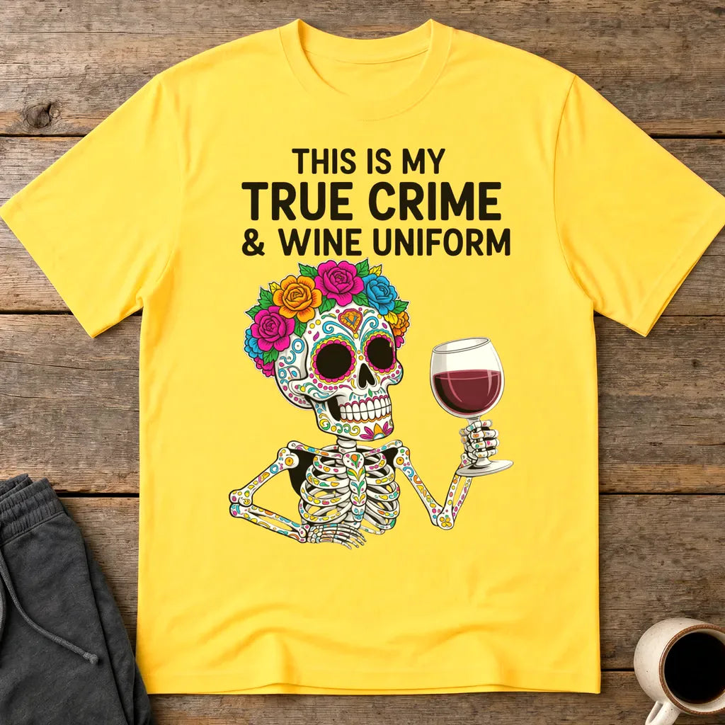 True Crime & Wine Uniform T-Shirt - Daisy