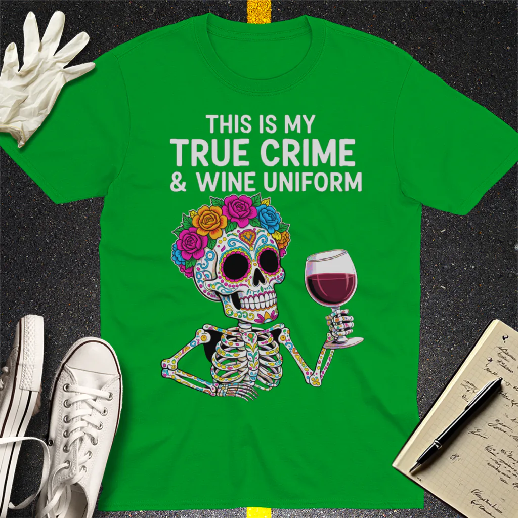 True Crime & Wine Uniform T-Shirt - Irish Green