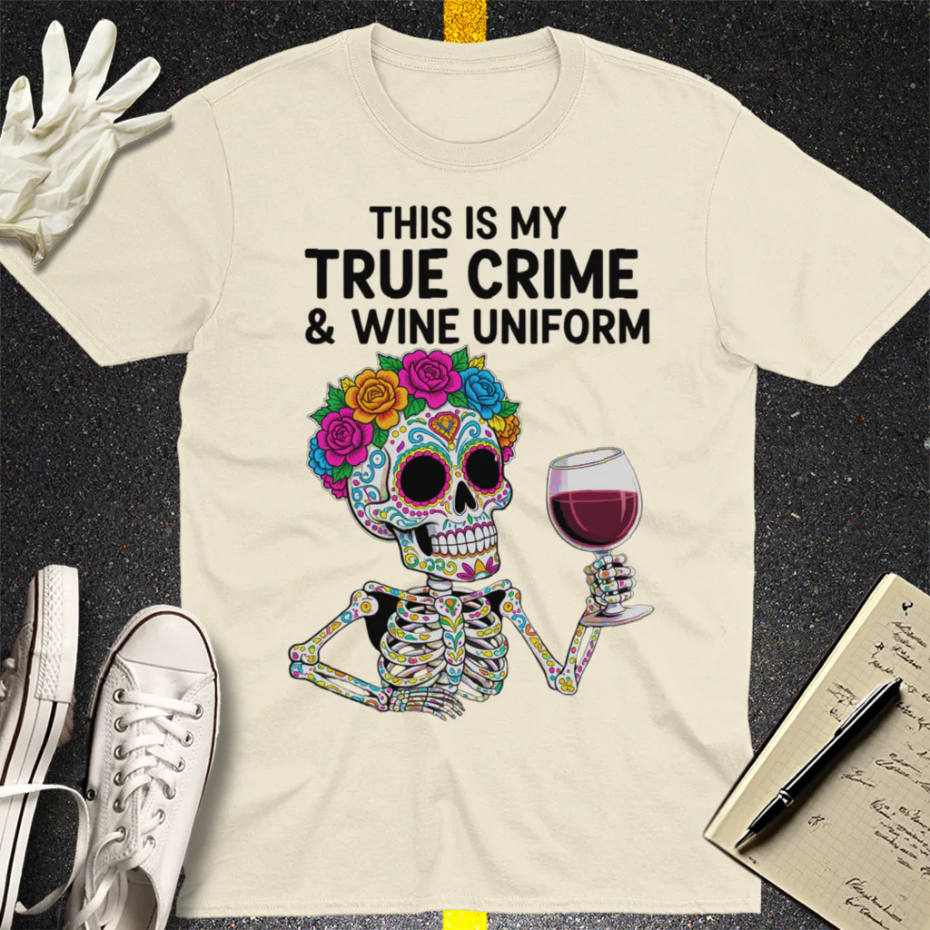 True Crime & Wine Uniform T-Shirt - Natural