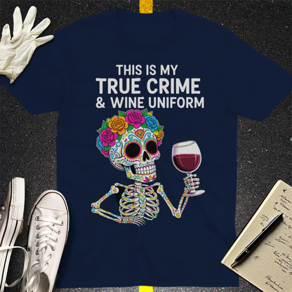 True Crime & Wine Uniform T-Shirt - Navy