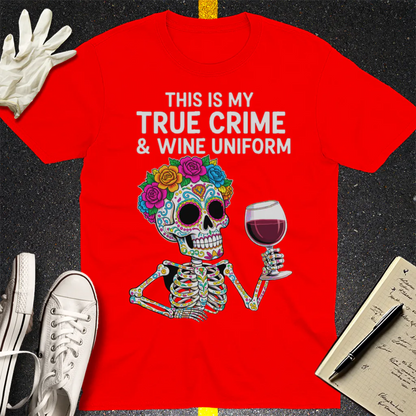 True Crime & Wine Uniform T-Shirt - Red